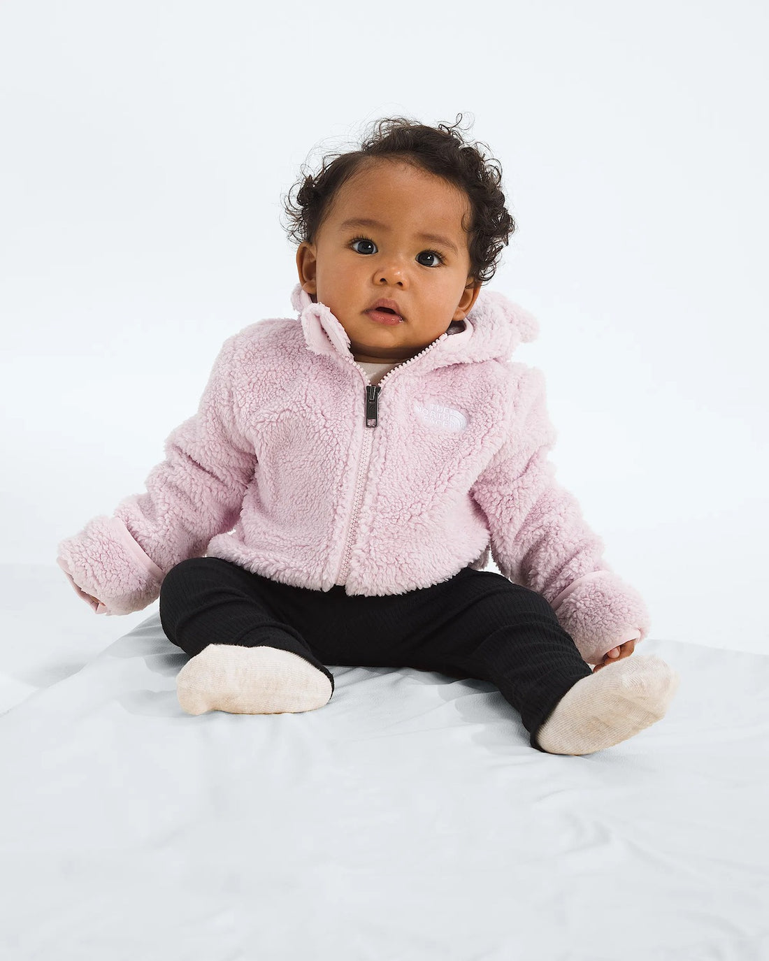 The North Face Baby Campshire Full Zip Hoodie - Pale Blossom front view