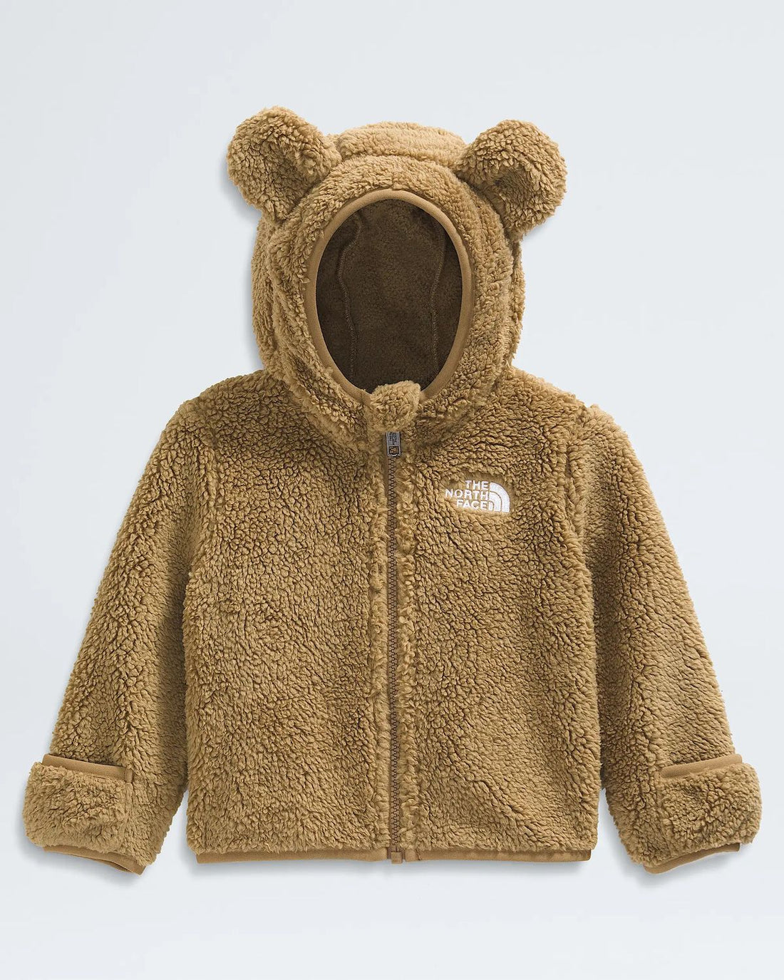 The North Face Baby Campshire Full Zip Hoodie - Teddy Brown front view 2