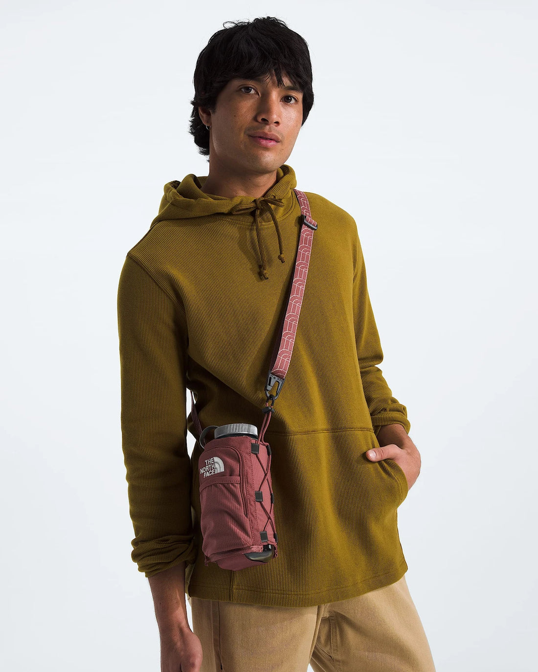 Borealis Water Bottle Holder in Canyon Dust Dark Heather - Modelback