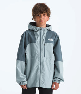 The North Face Boys' & Girls' Hike Packable Shell - Frost Grey/Granite Grey