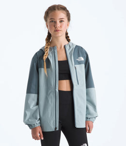 The North Face Boys' & Girls' Hike Packable Shell - Frost Grey/Granite Grey