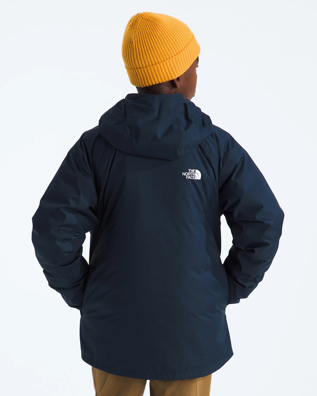The North Face Boys’ & Girls’ Perrito 4-N-1 Hooded Jacket - Summit Navy — back view 4