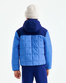The North Face Boys' Reversible Shasta Full Zip Hooded Jacket - Active Blue/Bold Blue