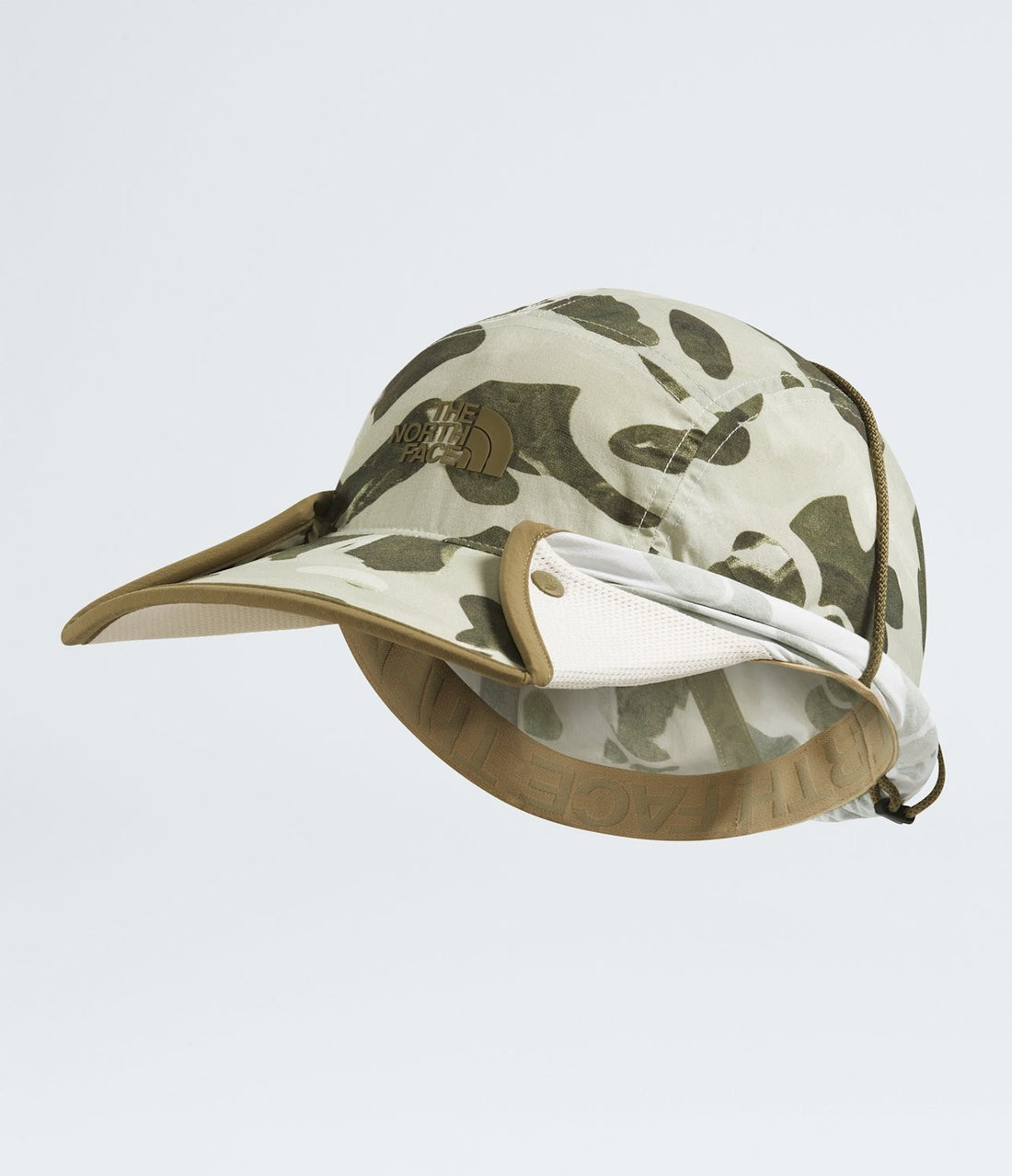 The North Face Class V Convertible Sunshield - Cedar Heritage Print/Cedar — cap configuration