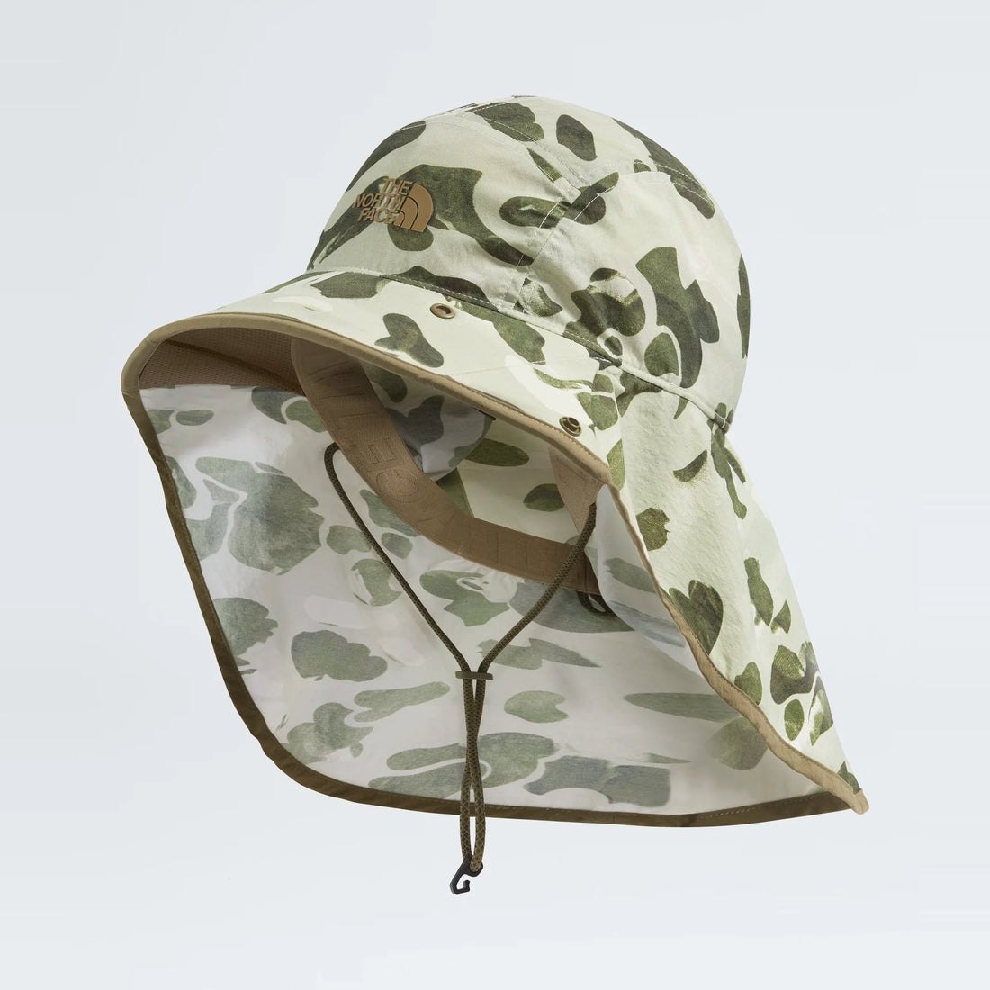 The North Face Class V Convertible Sunshield - Cedar Heritage Print/Cedar - extended rear sunshield