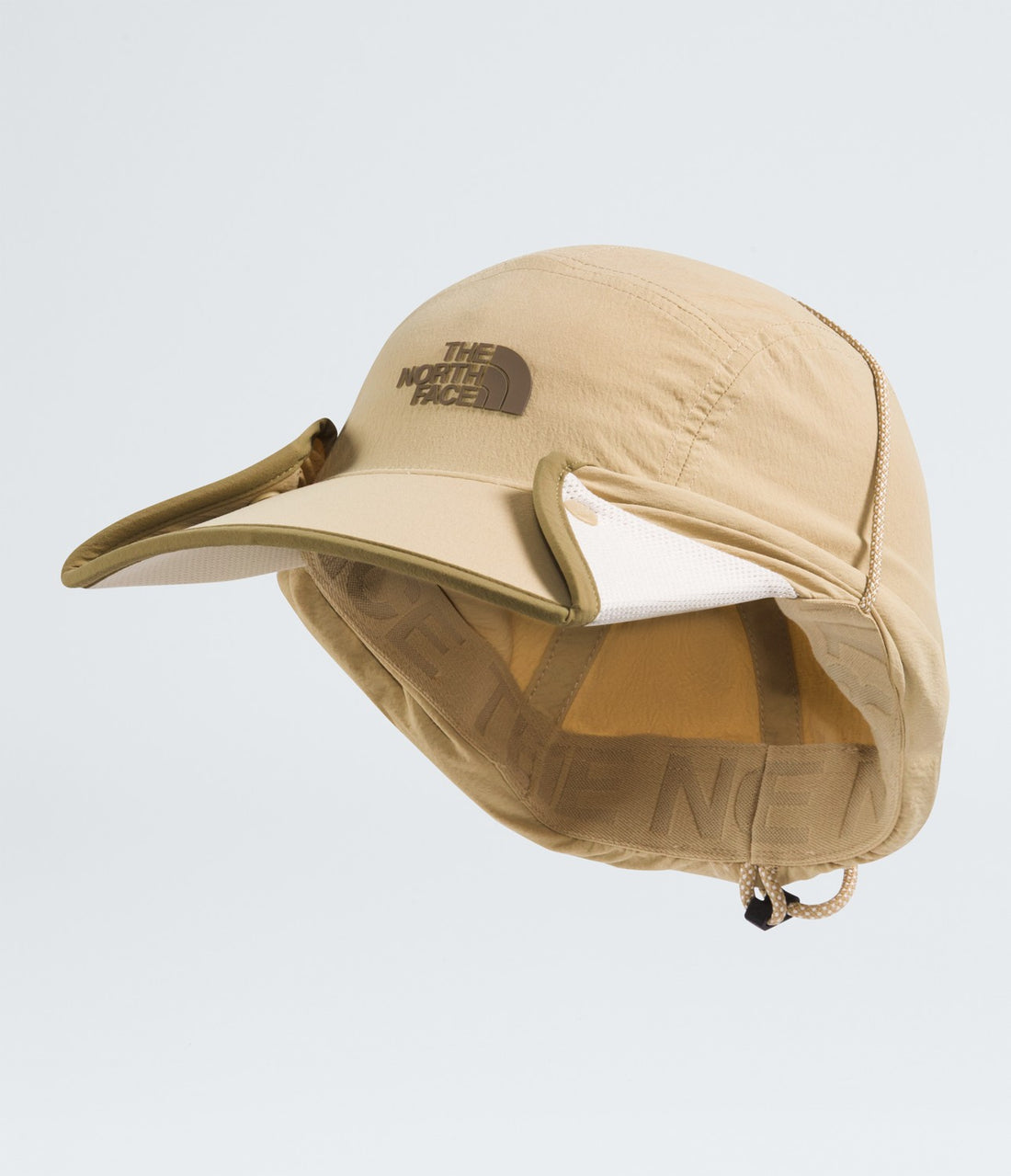 The North Face Class V Convertible Sunshield - Khaki Stone/Cedar — cap configuration