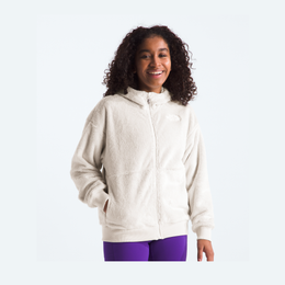The North Face Girls' Osito Full Zip Hoodie - White Dune