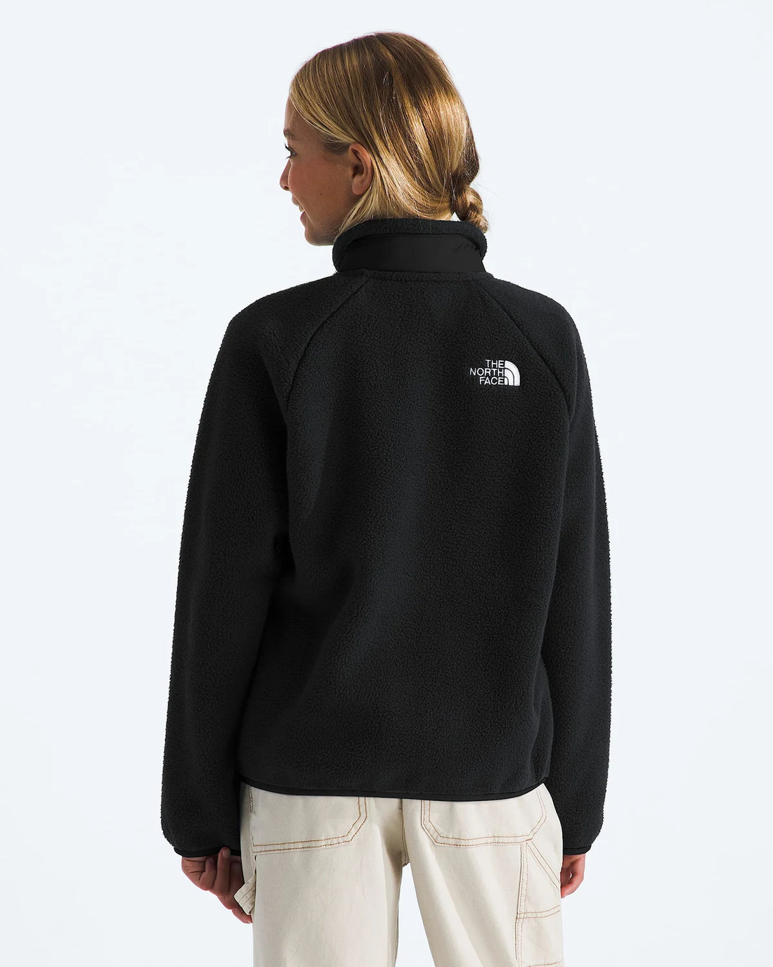 Girls’ Yumiori Full Zip Jacket in TNF Black - Back