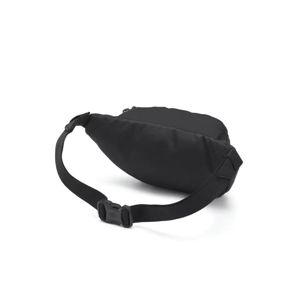 The North Face Jester Lumbar Bag in Black with adjustable strap side view