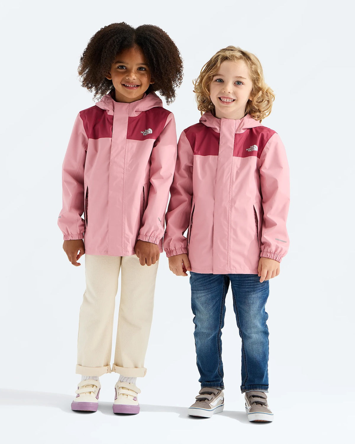 The North Face Kids' Antora Rain Jacket - Primrose/Fermented Clay