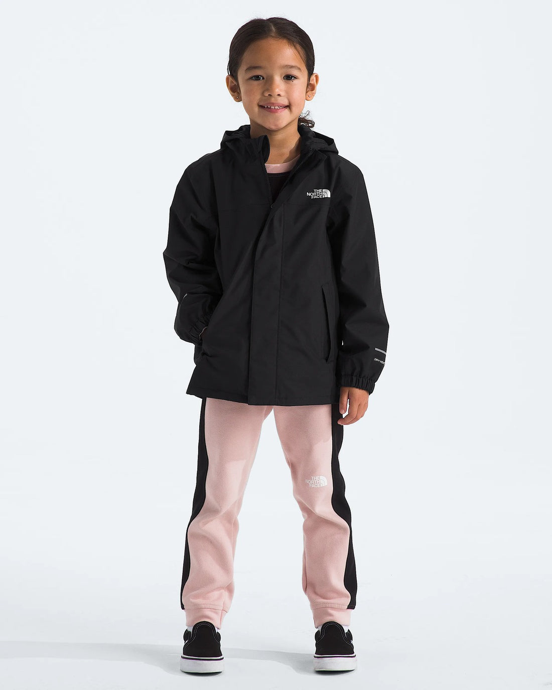 The North Face Kids' Antora Rain Jacket - TNF Black/TNF Black side view