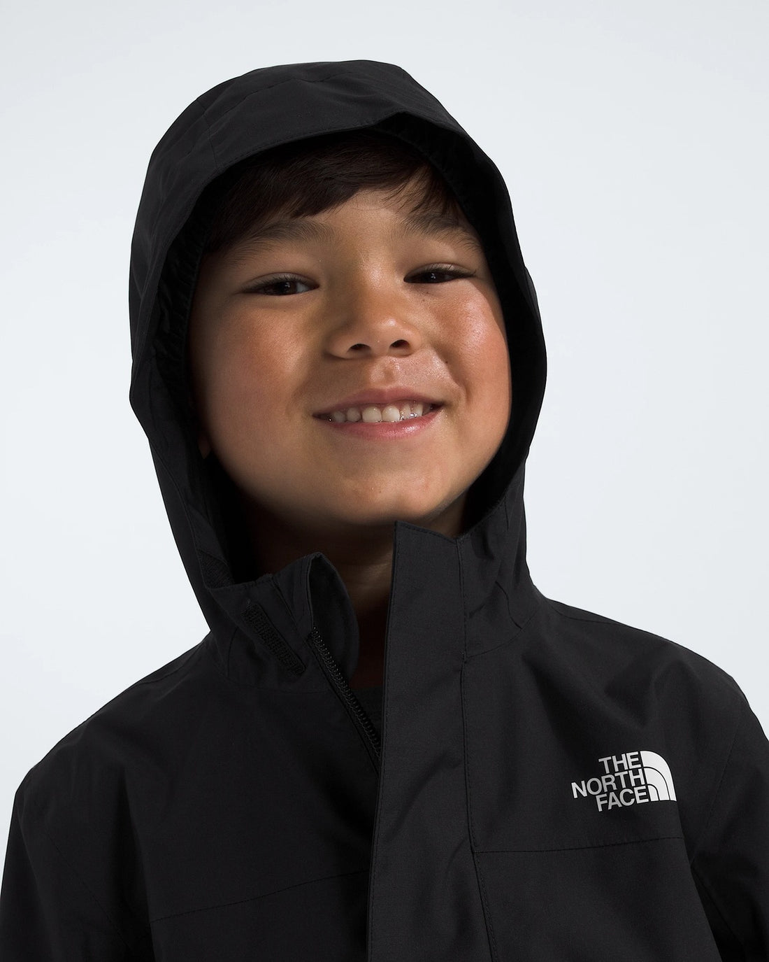 The North Face Kids' Antora Rain Jacket - TNF Black/TNF Black lifestyle view