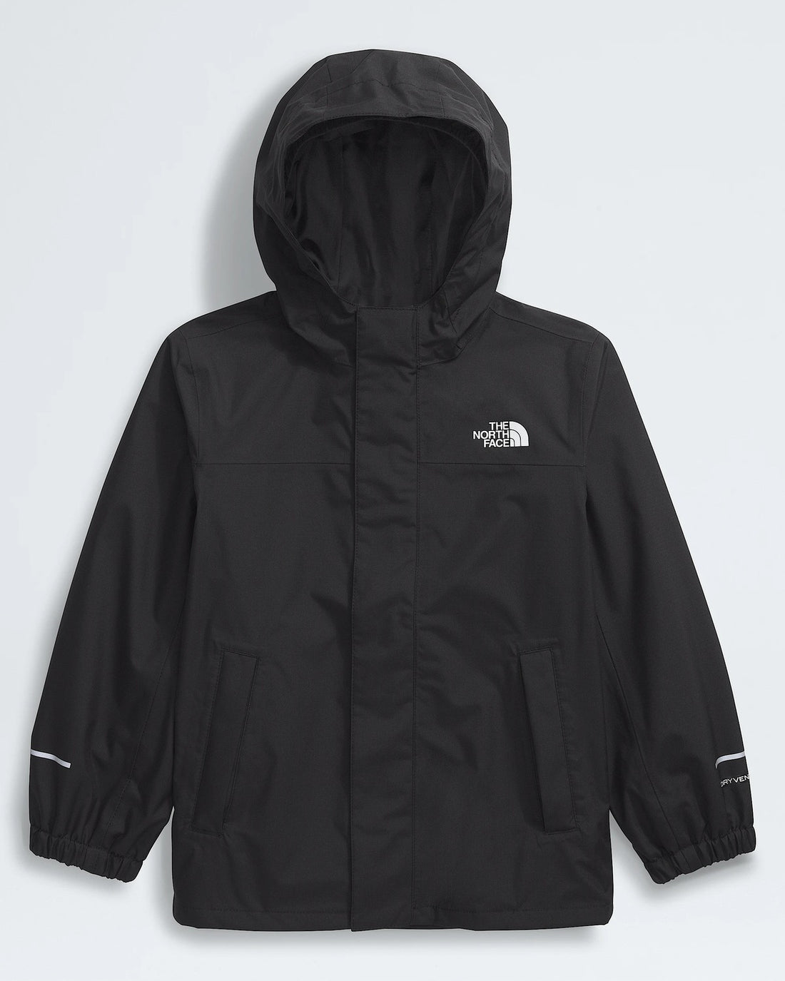 The North Face Kids' Antora Rain Jacket - TNF Black/TNF Black front view 2