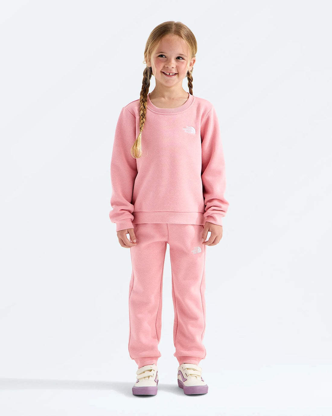 The North Face Kids' Evolution Simple Dome Crew Set - Primrose three-quarter view