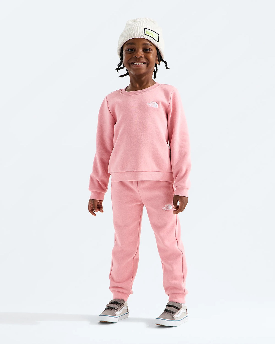 The North Face Kids' Evolution Simple Dome Crew Set - Primrose side view