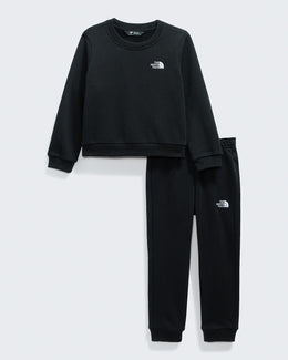 The North Face Kids' Evolution Simple Dome Crew Set - TNF Black