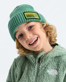The North Face Kids' Salty Lined Beanie - Dimmed Algae/Hike Patch