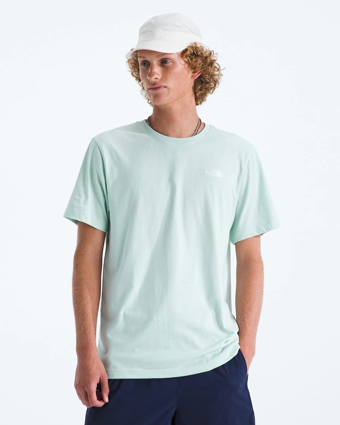 The North Face Men’s Evolution Simple Dome Regular Short-Sleeve Tee - Opal Frost — front product view 1