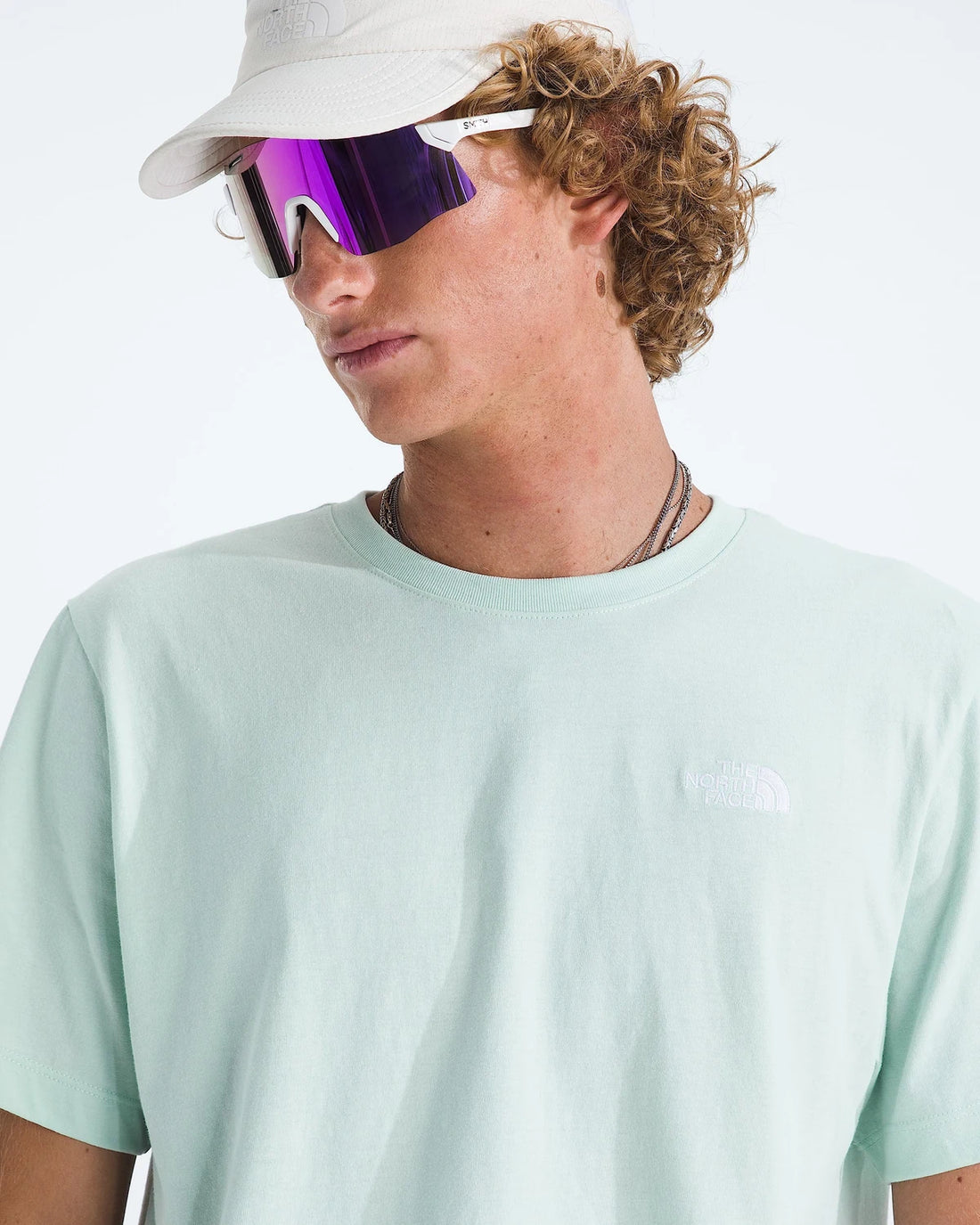 The North Face Men’s Evolution Simple Dome Regular Short-Sleeve Tee - Opal Frost — alternate product view 2