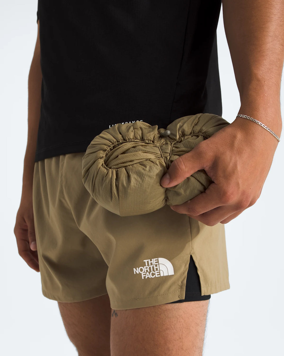 The North Face Men's Ridgelite FUTUREFLEECE Wind Jacket in Cedar/New Taupe Green, alternate model view