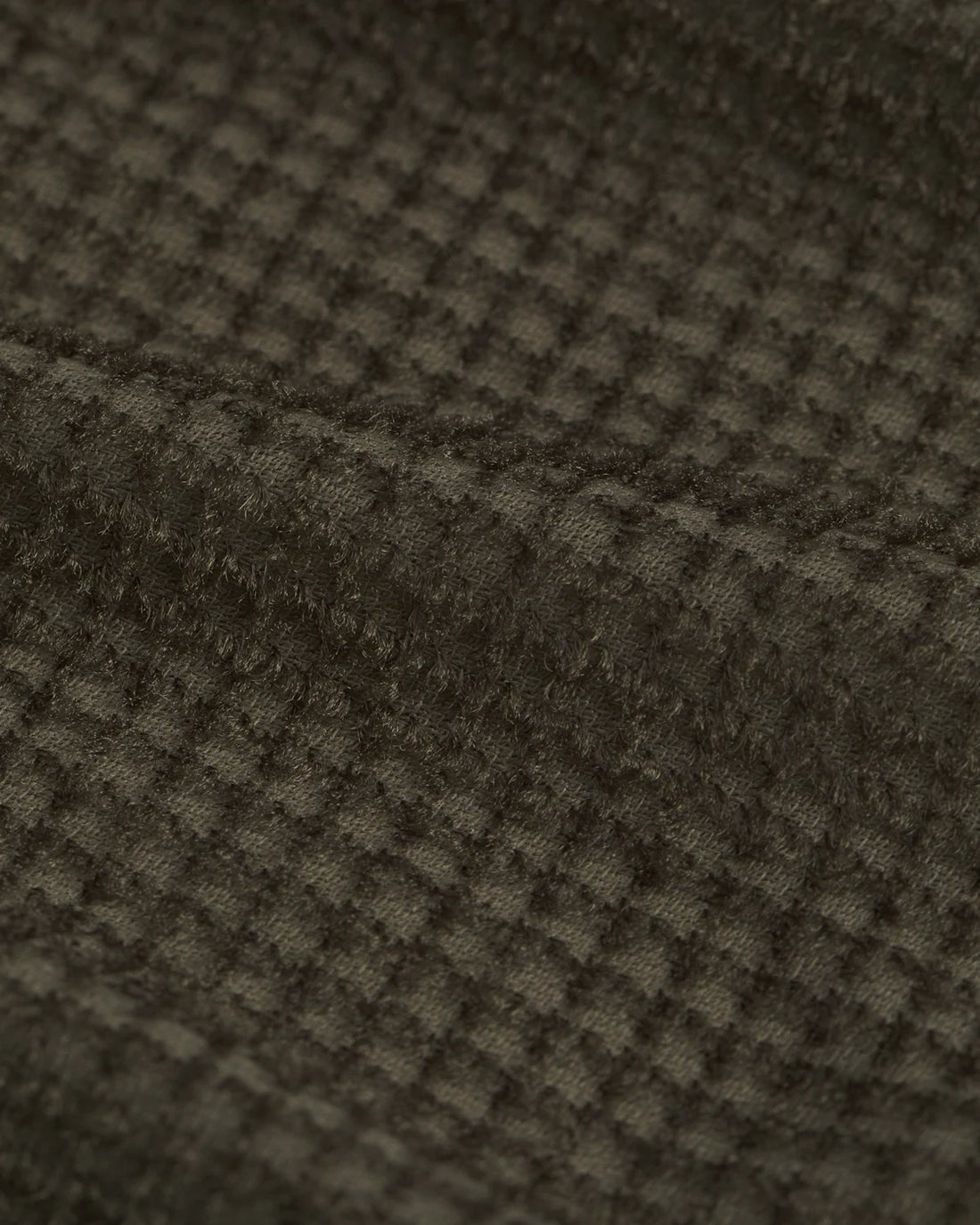 The North Face Men's Ridgelite FUTUREFLEECE Wind Jacket in Cedar/New Taupe Green, close-up detail