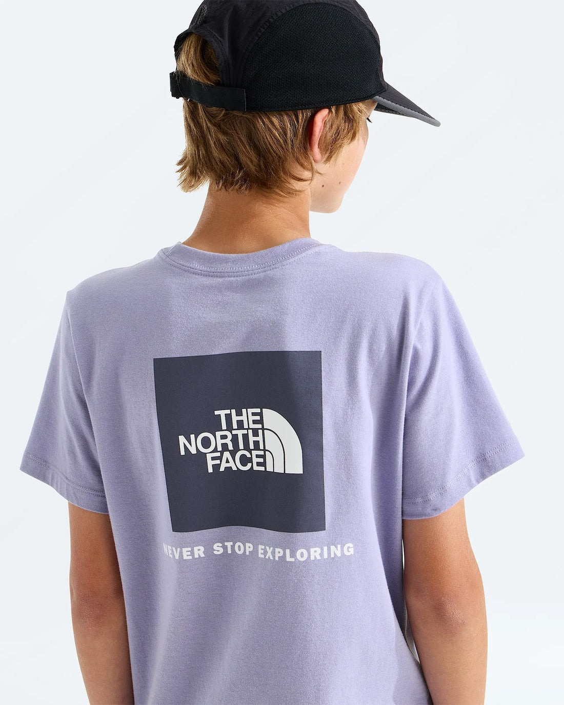 The North Face Teen Evolution Box NSE Short-Sleeve Tee - Pale Plum three-quarter view