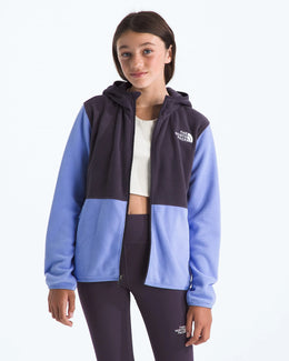 The North Face Teen Glacier Full Zip Hoodie - Periwinkle Glow/Endless Dusk