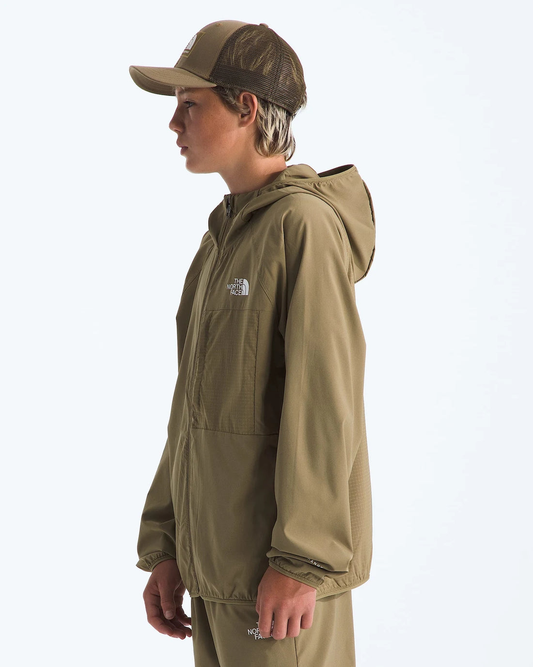 The North Face Teen LIGHTRANGE™ Jacket in Cedar — model view