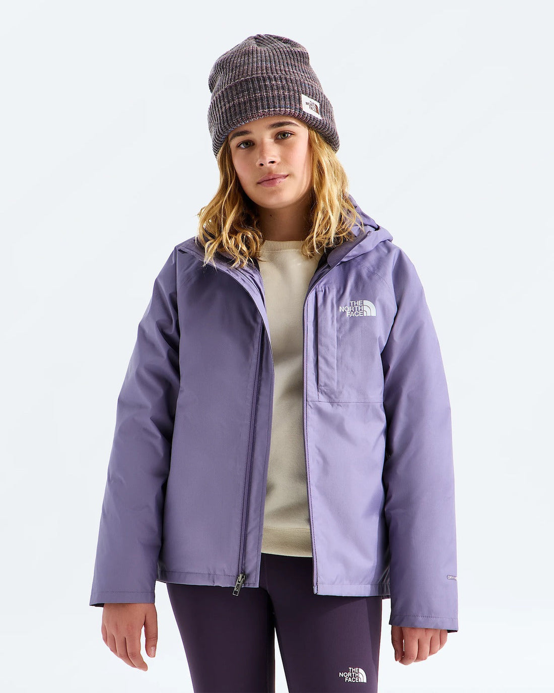The North Face Teen Perrito 4-N-1 Hooded Jacket - Grounded Plum in Grounded Plum - product view 2