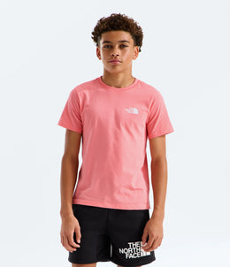 The North Face Teens' Evolution Box NSE T-Shirt - Coral Crush