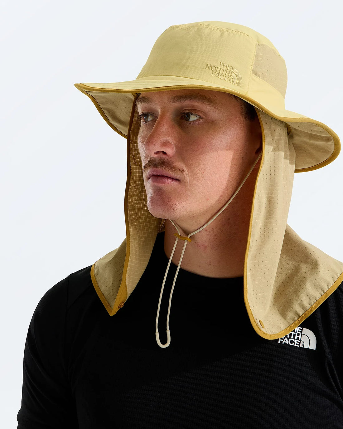 The North Face Universal Horizon Convertible Brimmer Hat - Honeyed Sand/Khaki Stone/Golden Tan - front view