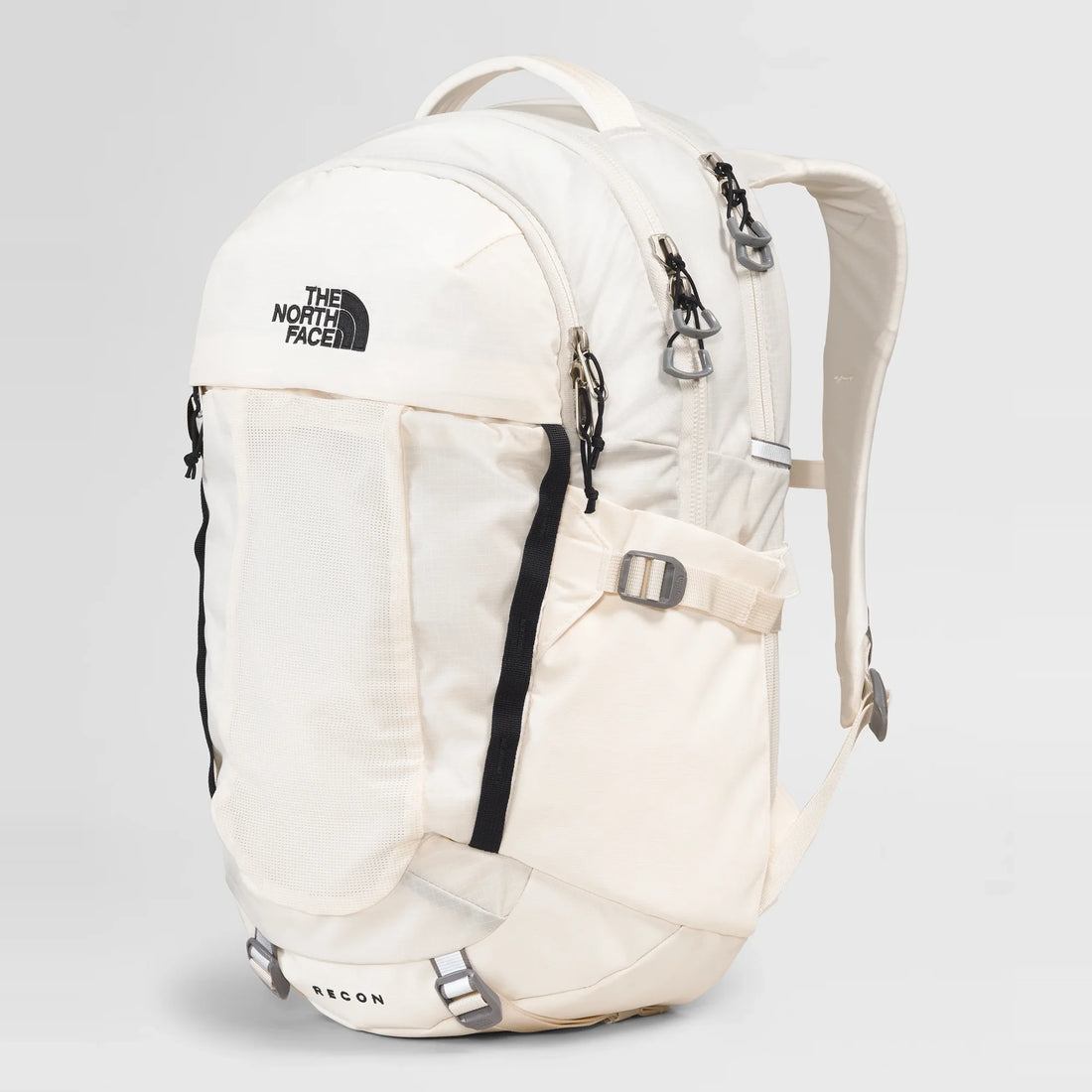 The North Face Women's Recon Backpack - 30L - Gardenia White/TNF Black - angled front view