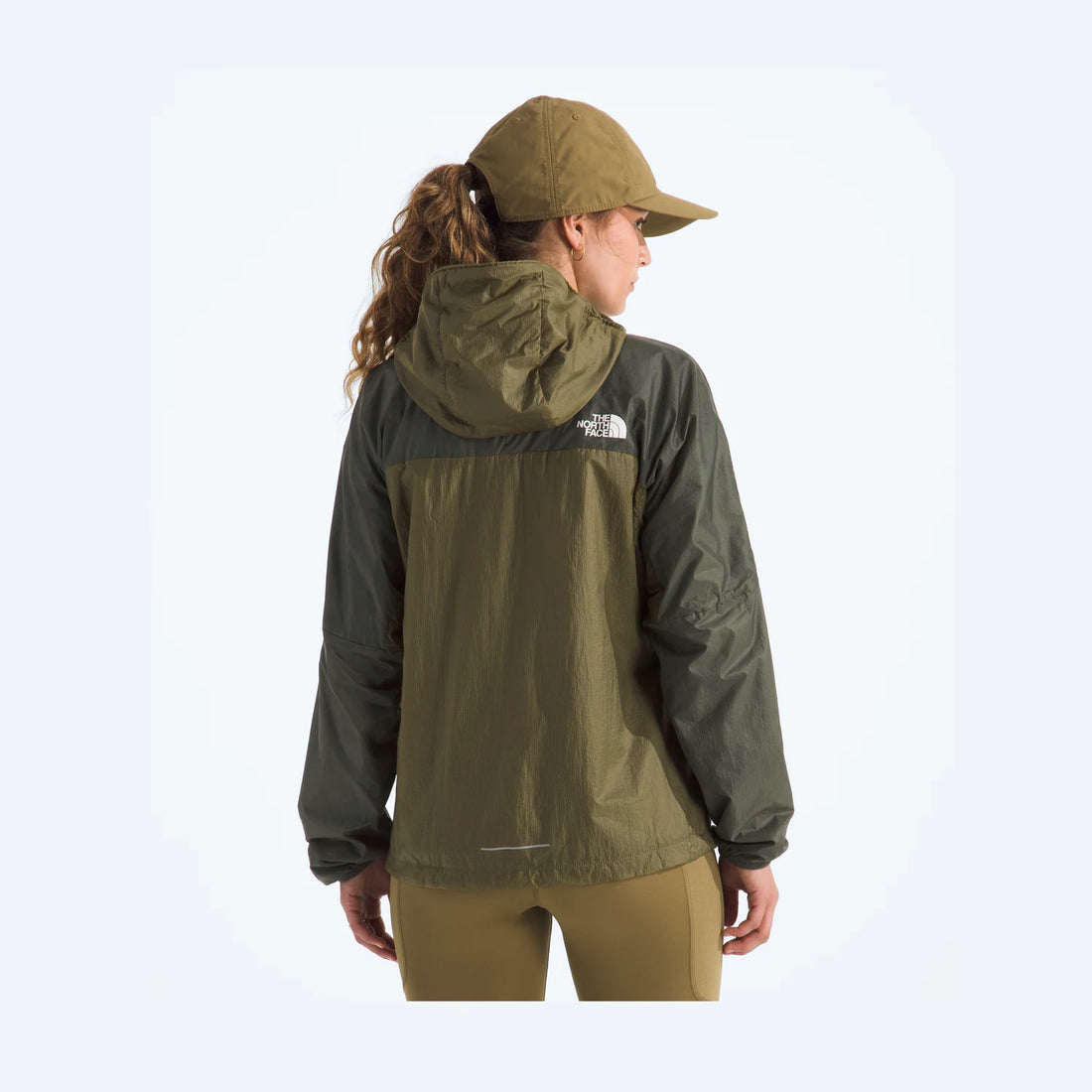 Official gallery — The North Face Women’s Ridgelite FUTUREFLEECE™ Wind Jacket - Cedar/New Taupe Green — back view