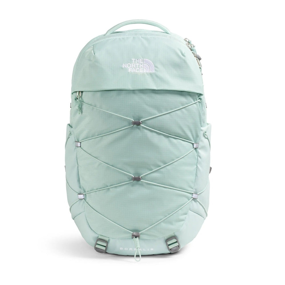The North Face Borealis Backpack in Mint Green front view