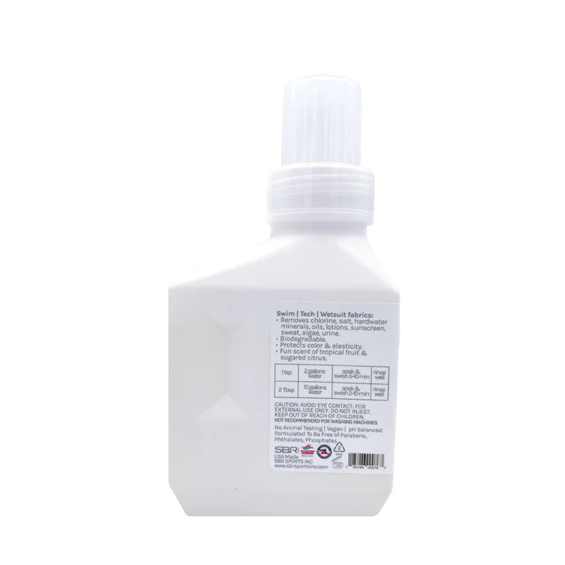 Triswim Suit Soak Swimwear Cleaner 355 ml bottle, white plastic, TRISWIM brand