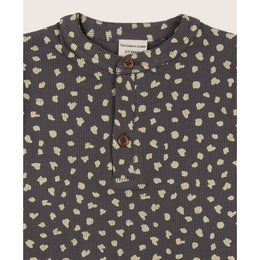 Turtledove London Animal Print Short Set Charcoal