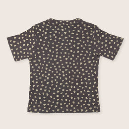 Turtledove London Animal Print Short Set Charcoal