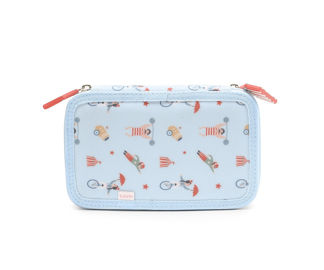 Tutete Double Compartment Hard Top Pencil Case - Circus Show - main product view