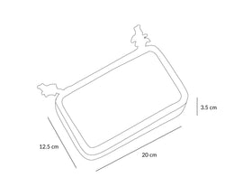 Tutete Double Compartment Hard Top Pencil Case