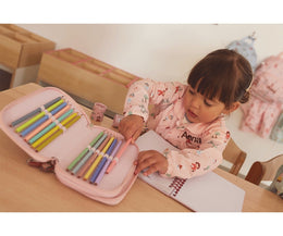 Tutete Double Compartment Hard Top Pencil Case