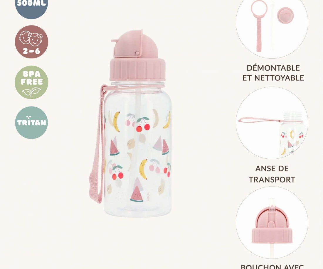 Tutete Kids 500 ml Tritan Water Bottle - Fruits - product detail view 4
