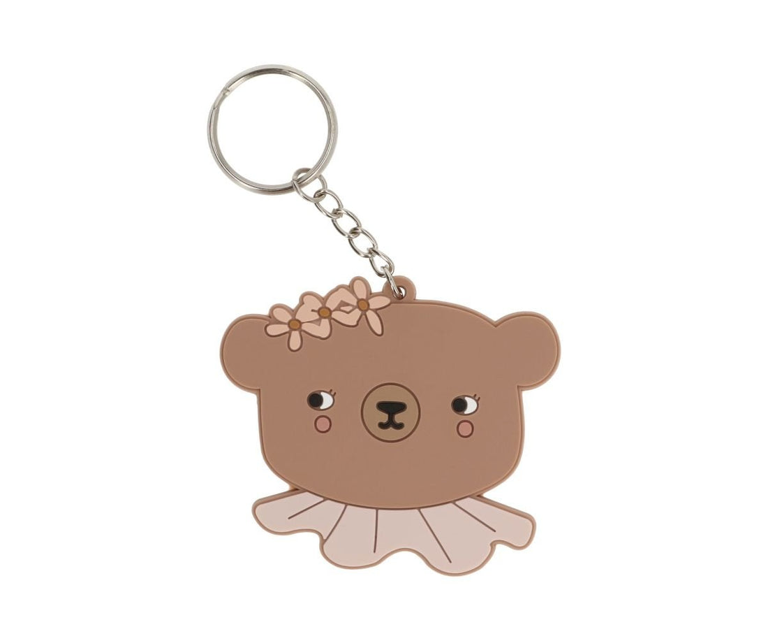 Tutete Personalized Silicone Keychain - Daisy Bear - main product view