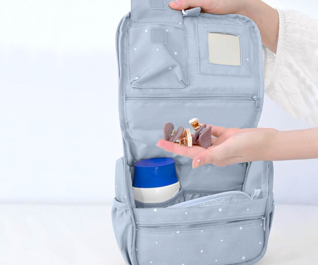Tutete Travel Toiletry Bag - Tutete Stars Blue - product detail view 6