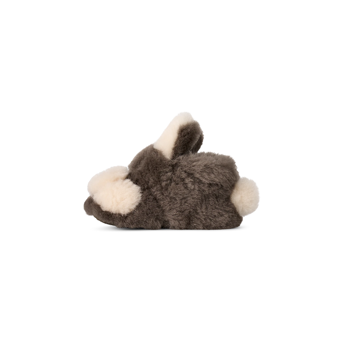 UGG Baby Hop Slipper in Slate, opposite side and small tail detail