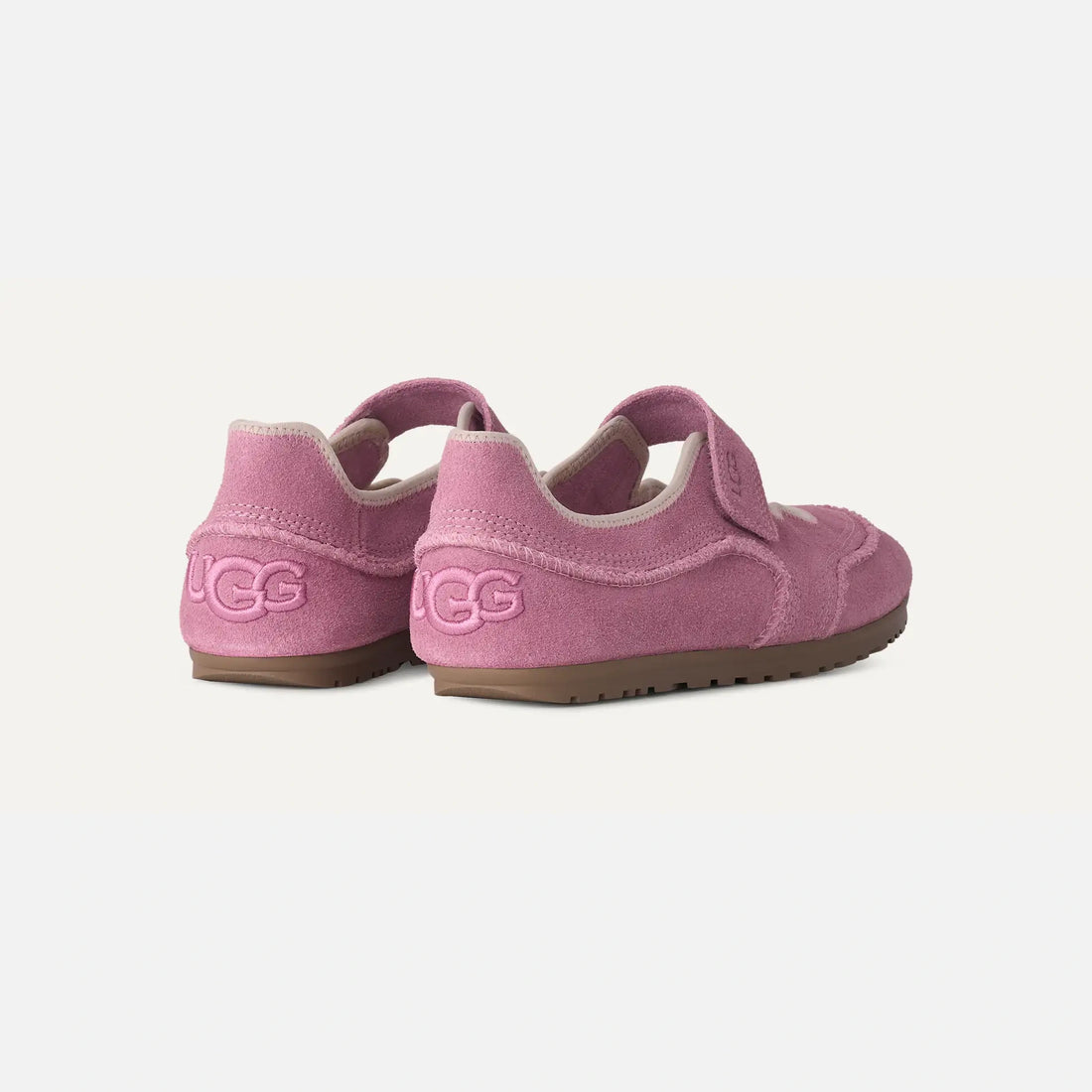 UGG Women's Quill Mary Jane in Dusty Orchid, rear three-quarter view