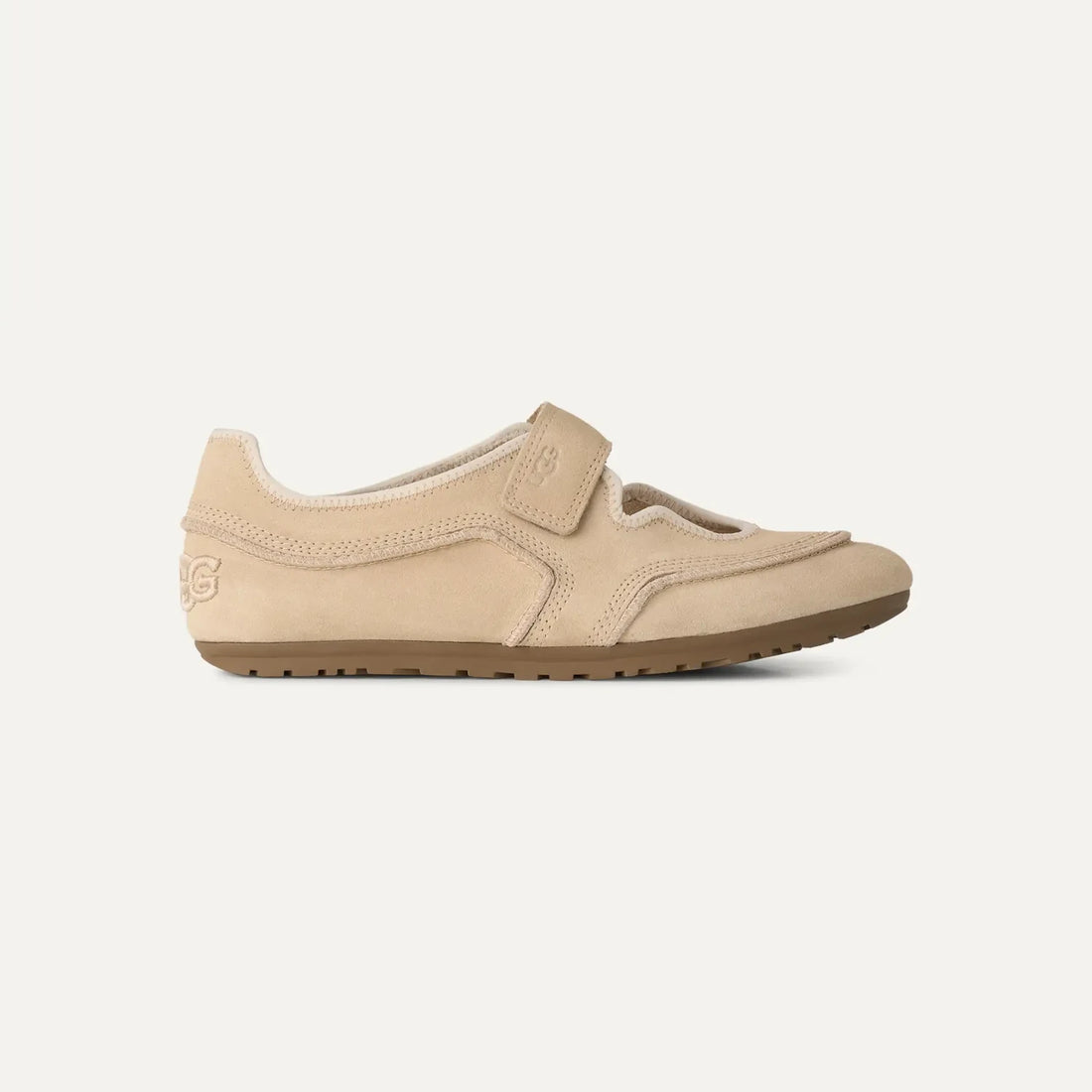 UGG Quill Mary Jane in Sand Castle, outer side view with adjustable strap