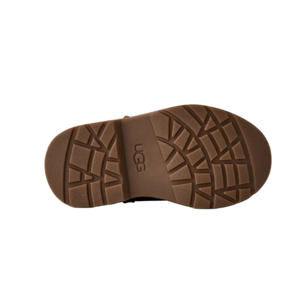 UGG Toddlers' Perry Weather Chelsea Walnut boot sole with rugged tread, brand visible.