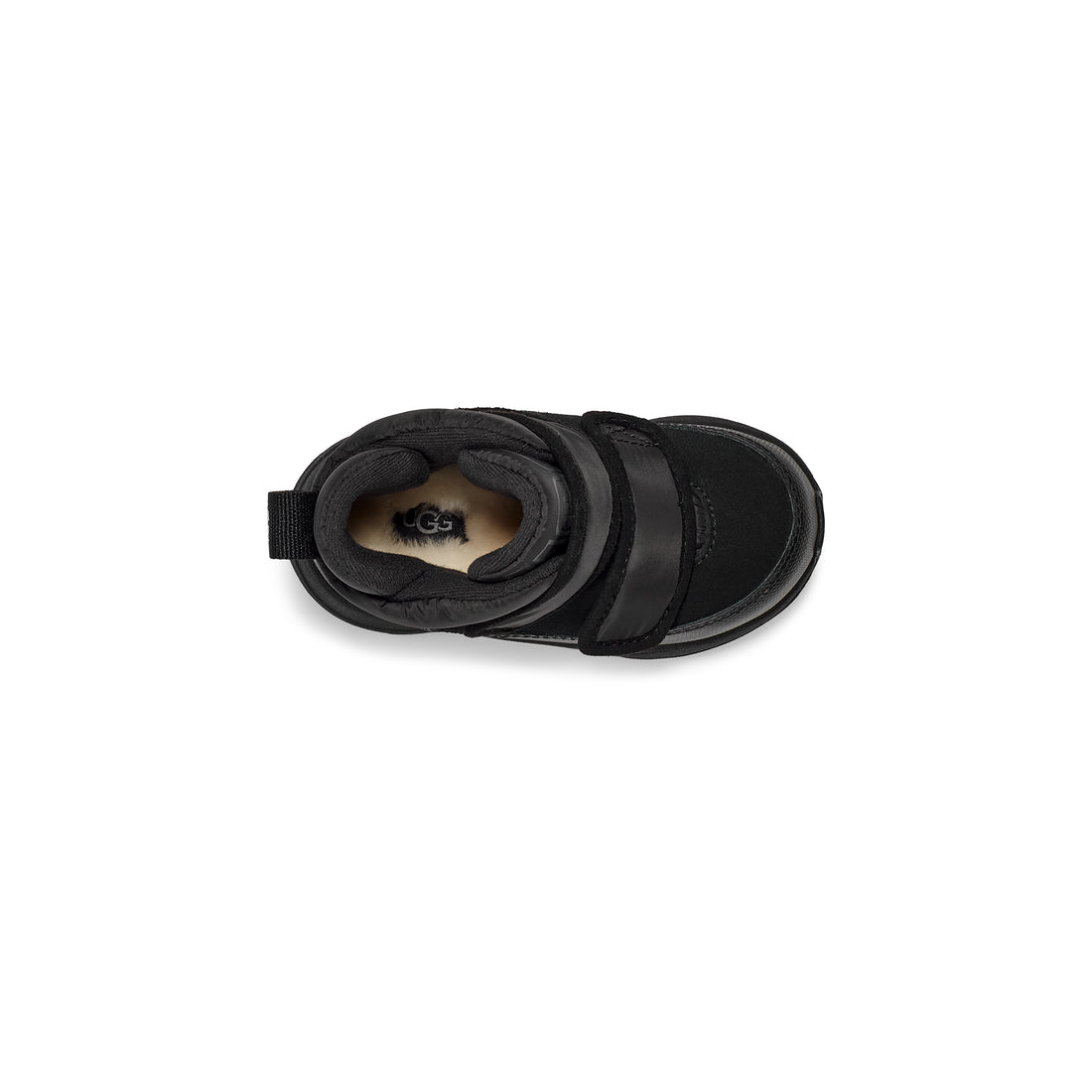 UGG Toddlers' Yose Puffer Boots Black — top view