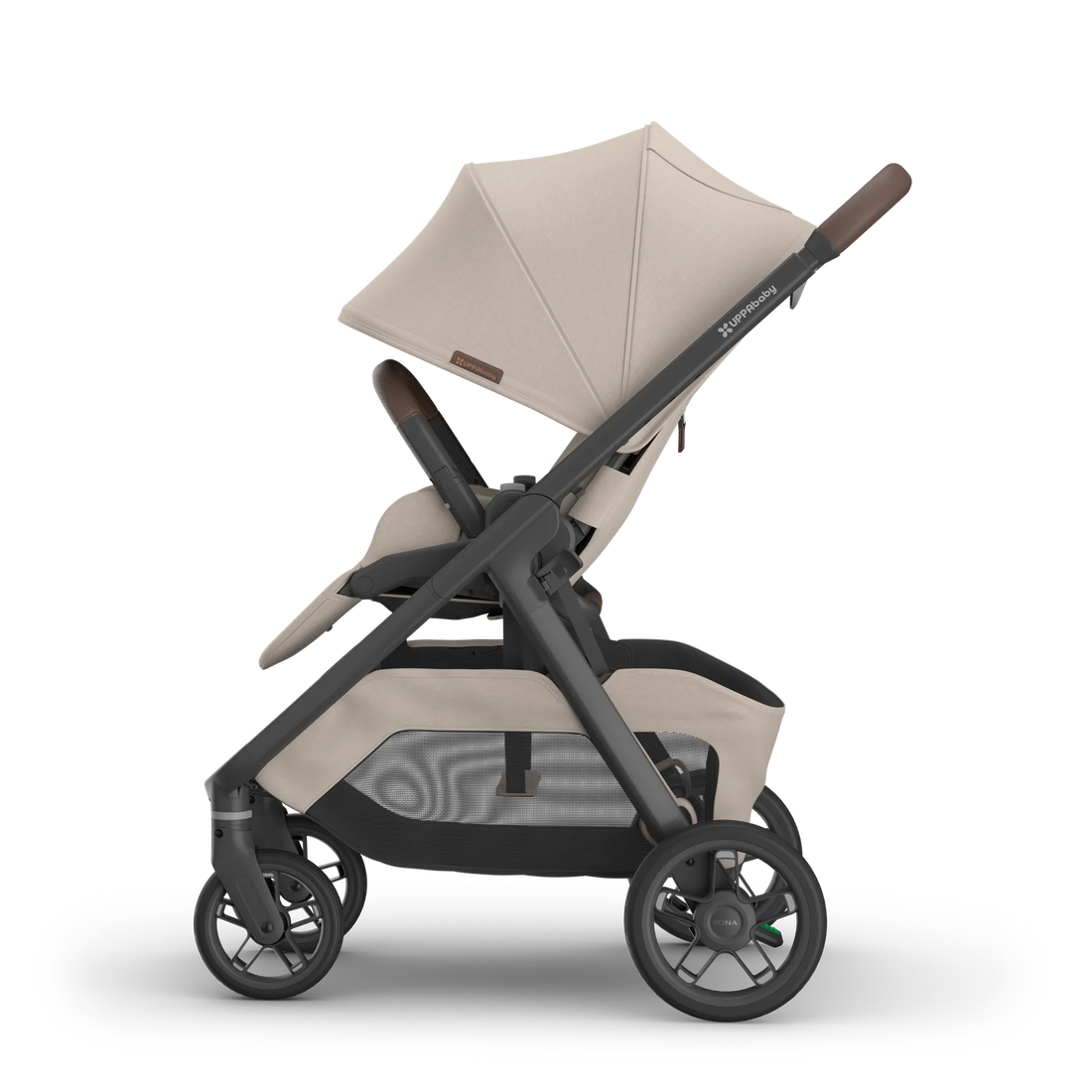 UPPAbaby Kona Ada — left side view with canopy extended