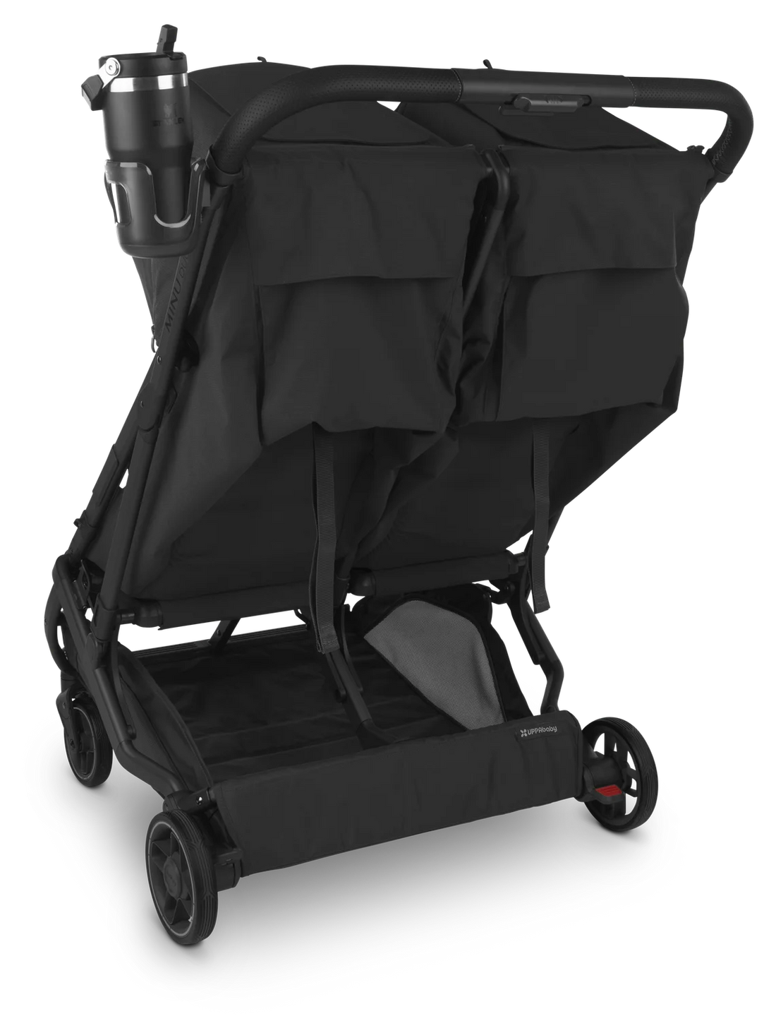 UPPAbaby Cup Holder fitted to Minu Duo; stroller and drink container sold separately